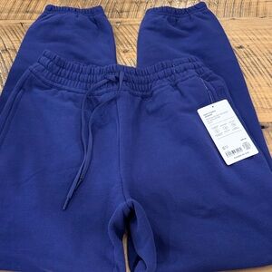 Athleta Easy Fleece Women’s Royal Blue Joggers